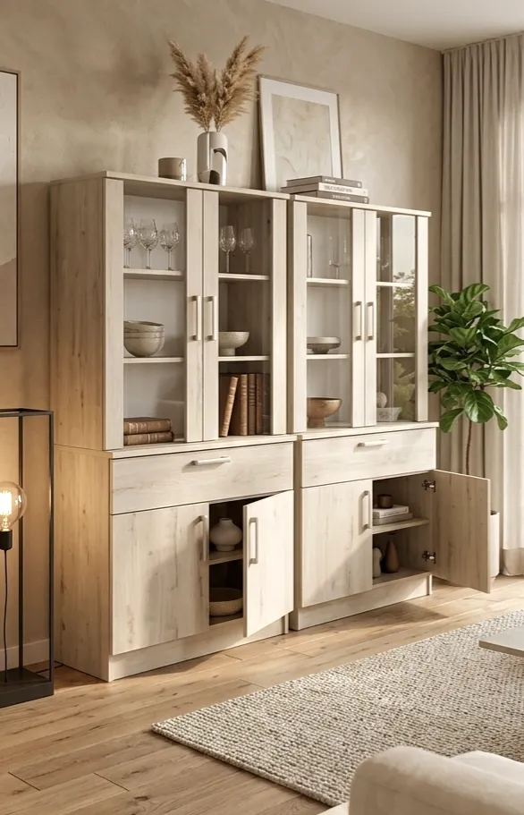 Cristalero · Living a medida · MG Muebles